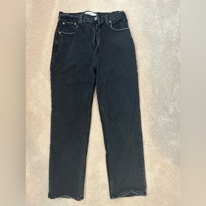 Ambercrombie ankle straight black jeans